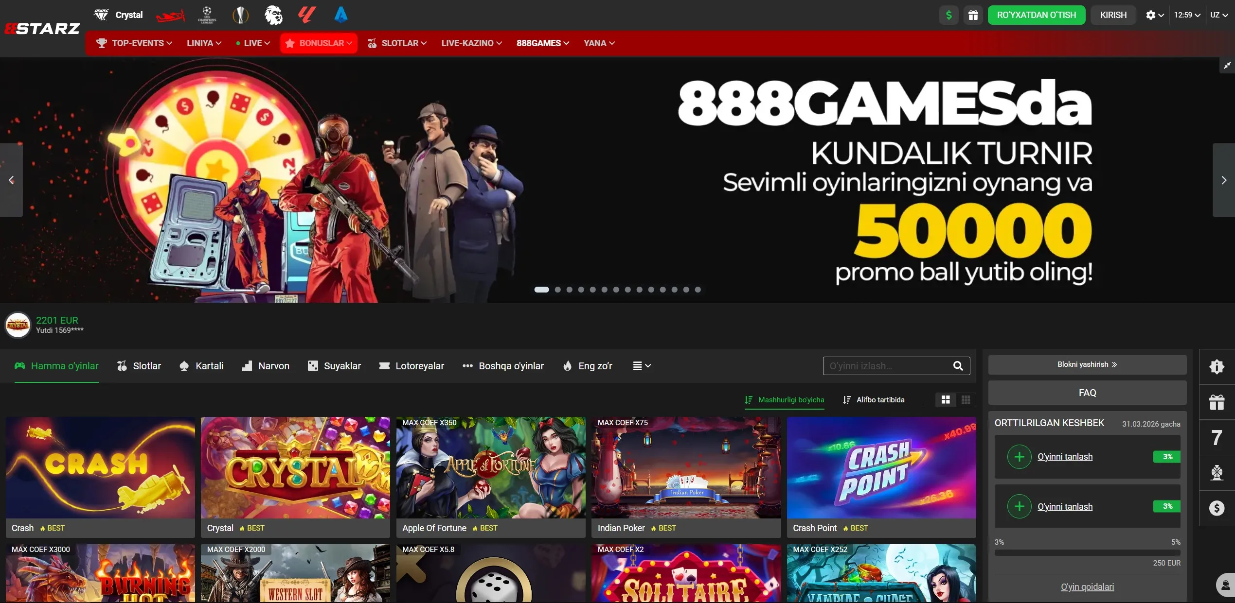 games - 888starz-bet-uzbekistan.com